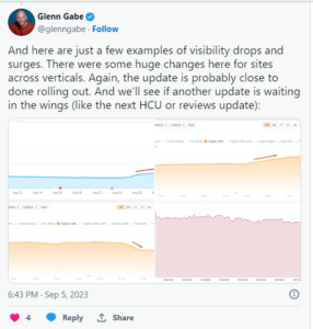 Glenn Gabe tweet