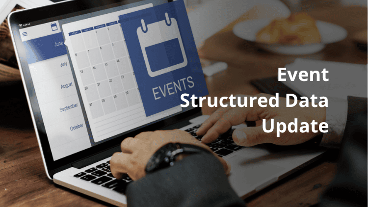 Event Structured Data Update Event Structured Data Update