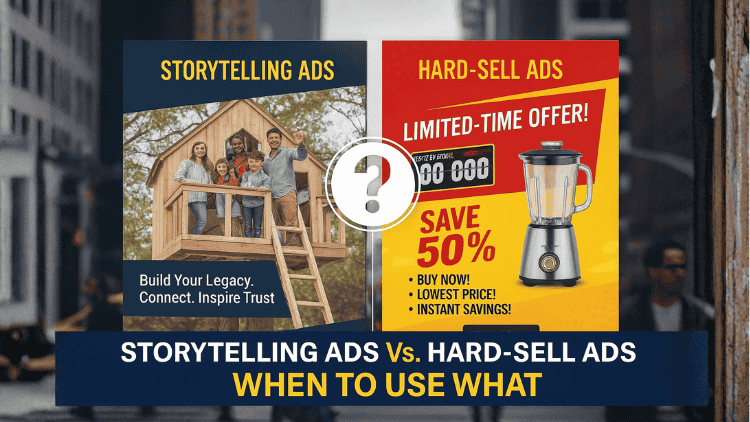 Storytelling Ads vs Hard-Sell Ads Storytelling Ads vs Hard-Sell Ads