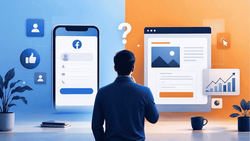 Lead Forms vs Landing Pages in Facebook Ads